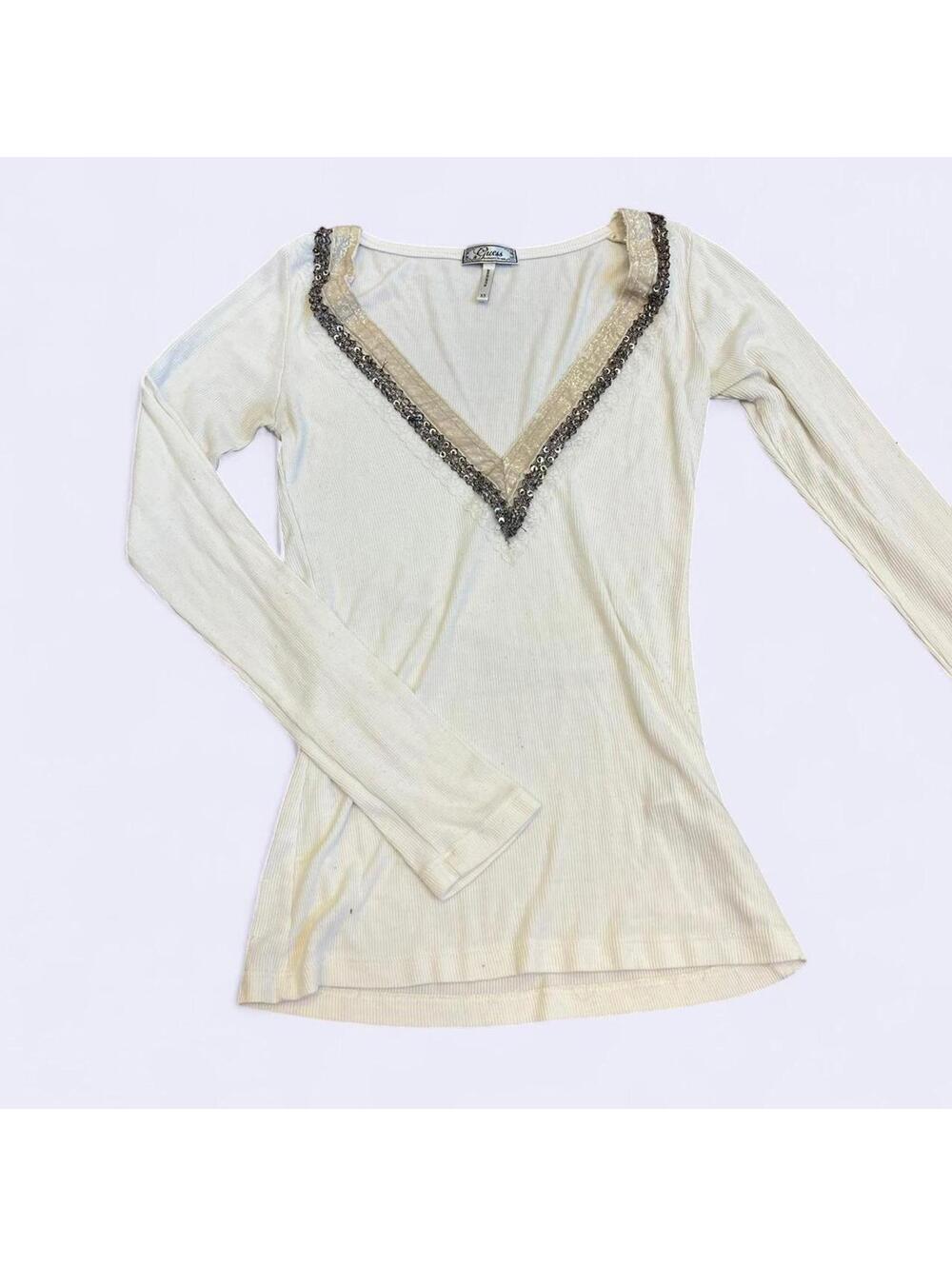 y2k Guess sequin long sleeve